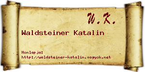 Waldsteiner Katalin névjegykártya